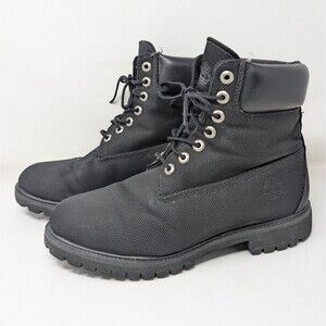 Timberland 6 Inch Boots Premium Ripstop Men's Size 9 Black Waterproof 42564-8340